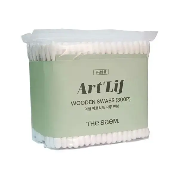 Ватные палочки гигиенические деревянные The Saem Art'Lif Wooden Swabs