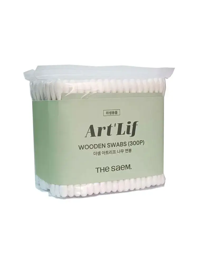 Ватные палочки гигиенические деревянные The Saem Art'Lif Wooden Swabs Ватные палочки гигиенические деревянные The Saem Art'Lif Wooden Swabs