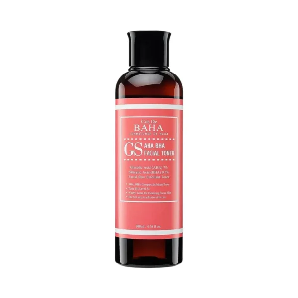 Тоник-эксфолиант с кислотами для проблемной кожи Cos de Baha AHA/BHA GS Toner