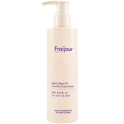 Гидрофильное масло-пенка с коллагеном и ретинолом Fraijour Retin-Collagen 3D Core Oil to Foam Cleanser