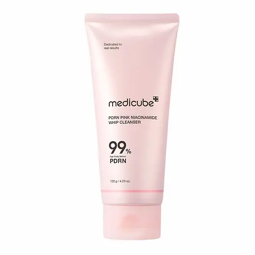 Пенка для умывания с ПДРН для глубокого очищения пор Medicube PDRN Pink Niacinamide Whip Cleanser