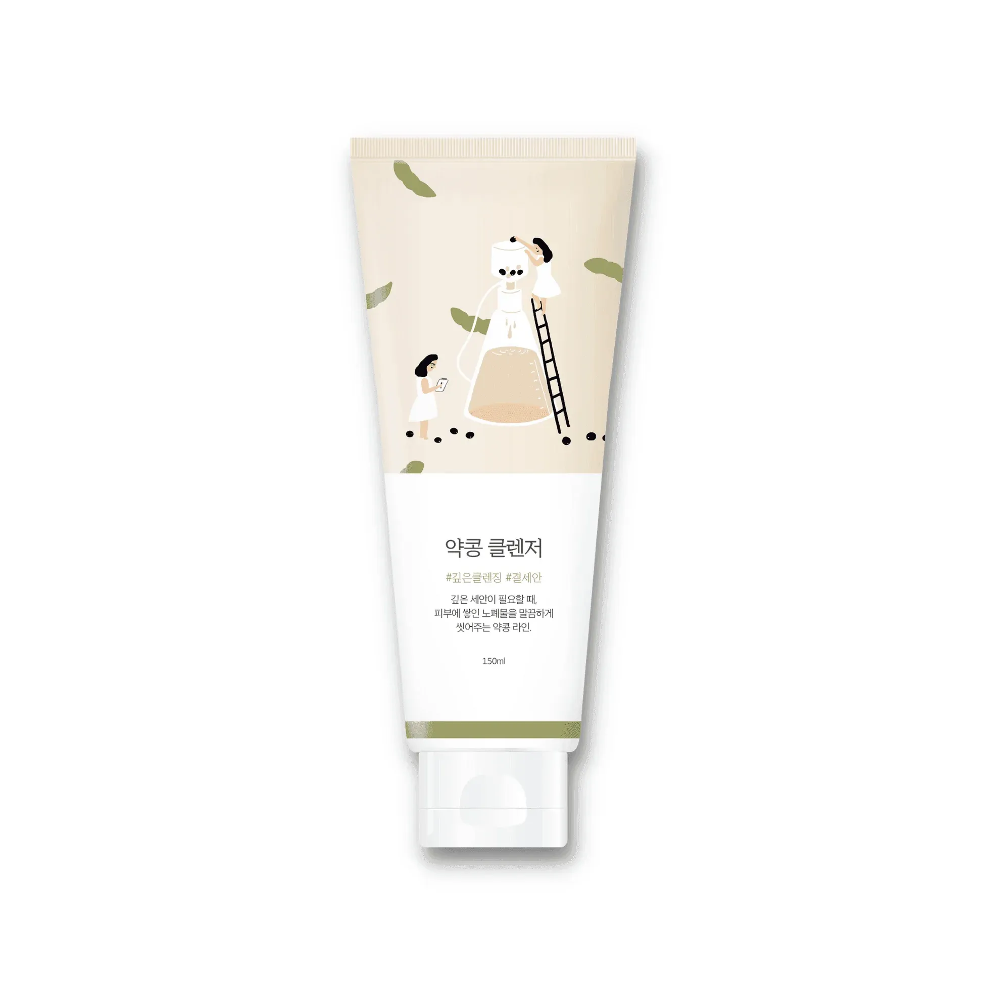 Антивозрастная мягкая пенка-гоммаж для умывания с соей Round Lab Soybean Cleanser Антивозрастная мягкая пенка-гоммаж для умывания с соей Round Lab Soybean Cleanser