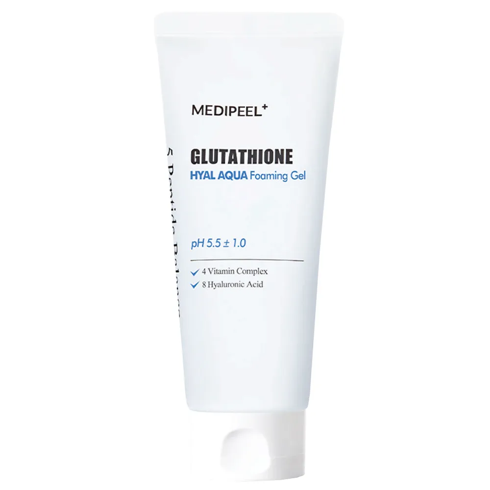 Осветляющая гель-пенка для умывания MEDIPEEL Glutathione Hyal Aqua Foaming Gel Cleanser Осветляющая гель-пенка для умывания MEDIPEEL Glutathione Hyal Aqua Foaming Gel Cleanser