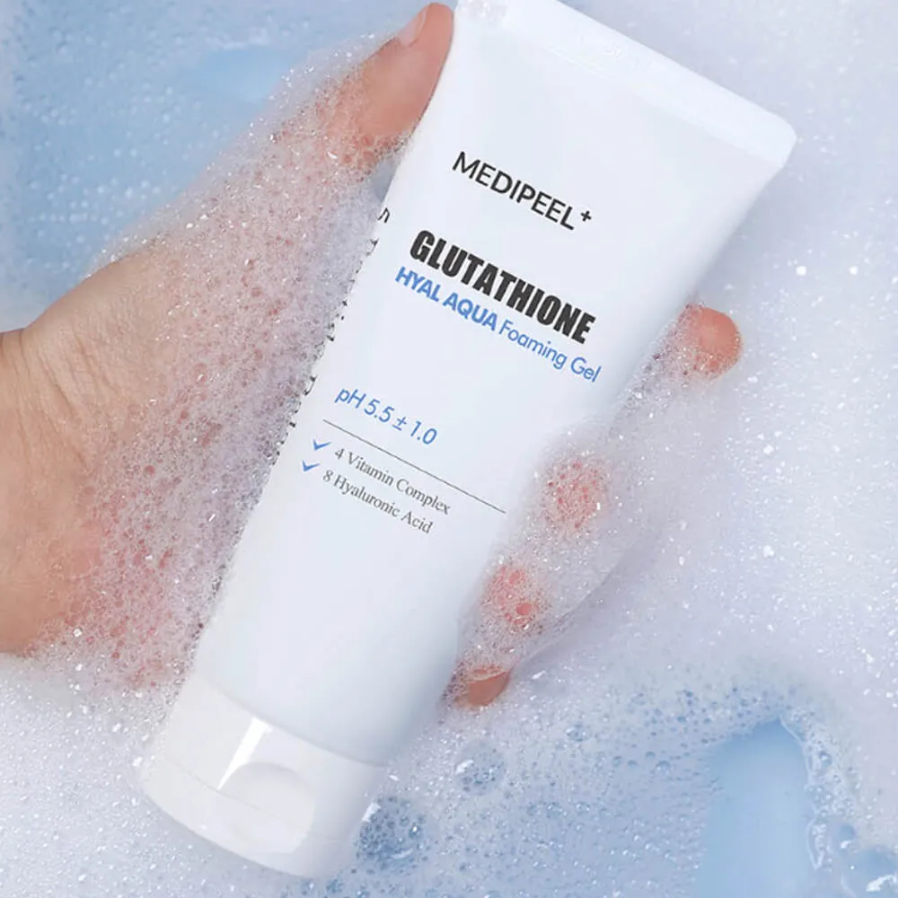 Осветляющая гель-пенка для умывания MEDIPEEL Glutathione Hyal Aqua Foaming Gel Cleanser MEDIPEEL Glutathione Hyal Aqua Foaming Gel Cleanser 3