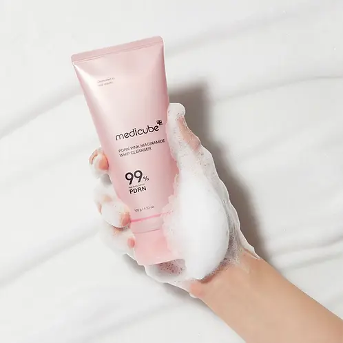 Пенка для умывания с ПДРН для глубокого очищения пор Medicube PDRN Pink Niacinamide Whip Cleanser Medicube PDRN Pink Niacinamide Whip Cleanser 3
