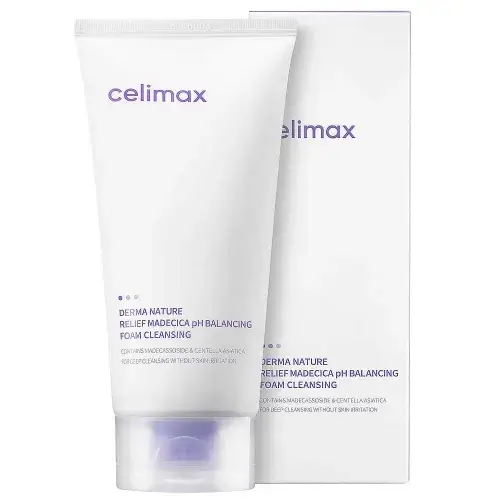 Слабокислотная пенка для умывания Celimax Derma Nature Relief Madecica pH Balancing Foam Cleansing