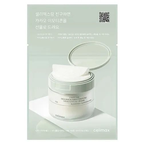 Успокаивающие пилинг-пэды от воспалений Celimax Ji Woo Gae Cica BHA Blemish Toner Pad Celimax Ji Woo Gae Cica BHA Blemish Toner Pad 3