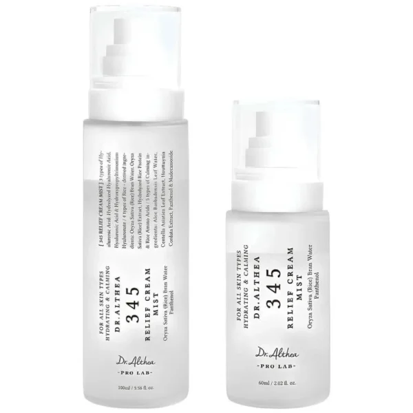 Успокаивающий кремовый мист с гидролатом риса и пантенолом Dr. Althea 345 Relief Cream Mist