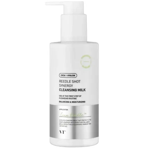 Молочко с микроиглами для снятия макияжа VT Cosmetics Reedle Shot Synergy Cleansing Milk