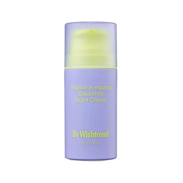 Ночной крем с ретиналем и бакучиолом By Wishtrend Vitamin A-mazing Bakuchiol Night Cream