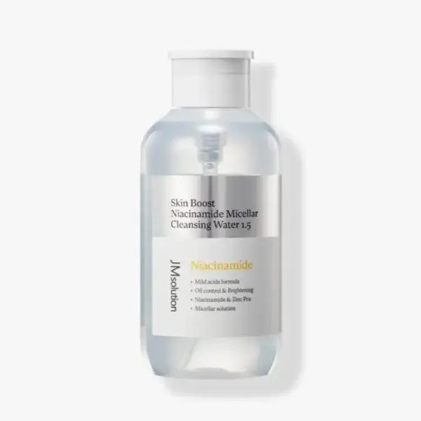 Мицеллярная вода с ниацинамидом с осветляющим действием JMsolution Skin Boost Niacinamide Micellar Cleansing Water 1.5