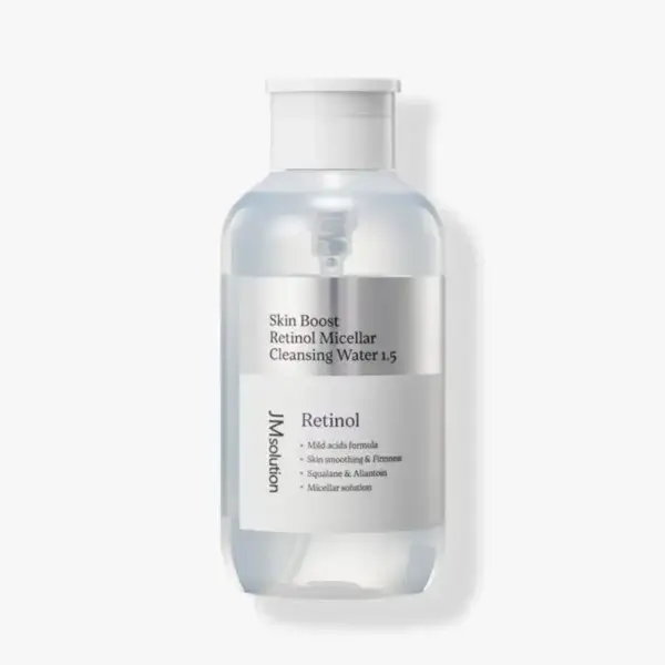 Мицеллярная вода с ретинолом для выравнивания тона JMsolution Skin Boost Retinol Micellar Cleansing Water 1.5