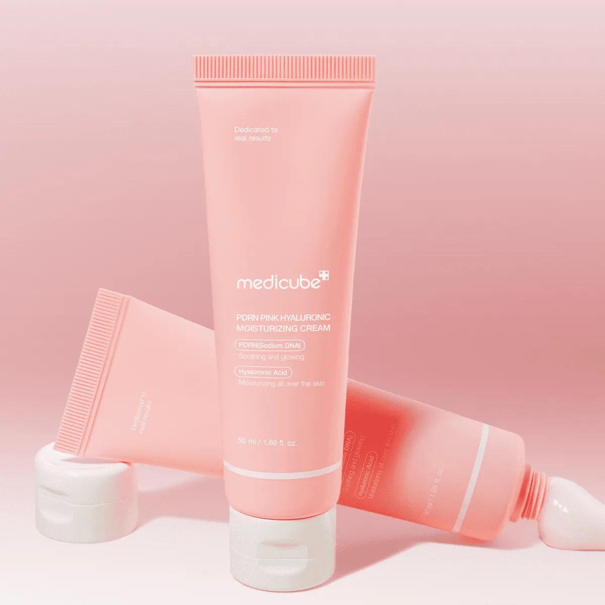 Омолаживающий крем с ПДРН, пептидами и гиалуроновой кислотой medicube PDRN Pink Hyaluronic Moisturizing Cream medicube PDRN Pink Hyaluronic Moisturizing Cream 3