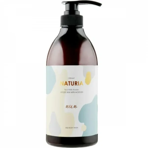 Крем-гель для душа с молочно-карамельным ароматом NATURIA Creamy Milk Body Wash Milk Me