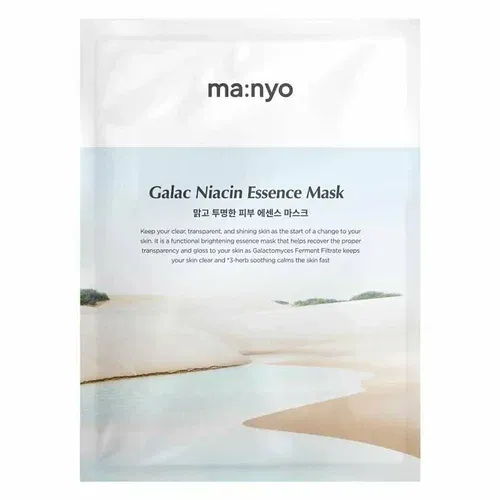 Контакты Осветляющая тканевая маска с ниацинамидом Manyo Galac Niacin Essence Mask
