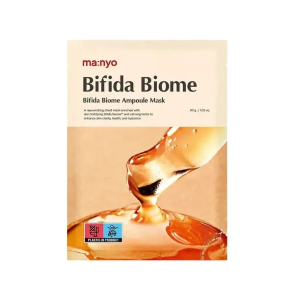 Восстанавливающая маска с бифидобактериями Manyo Bifida Biome Ampoule Mask
