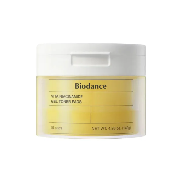 Осветляющие пэды с ниацинамидом для сияния кожи Biodance Vita Niacinamide Gel Toner Pad