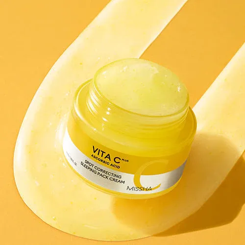 Осветляющий ночной крем от несовершенств с витамином С Missha Vita C Spot Correcting Sleeping Pack Cream Missha Vita C Spot Correcting Sleeping Pack Cream 5