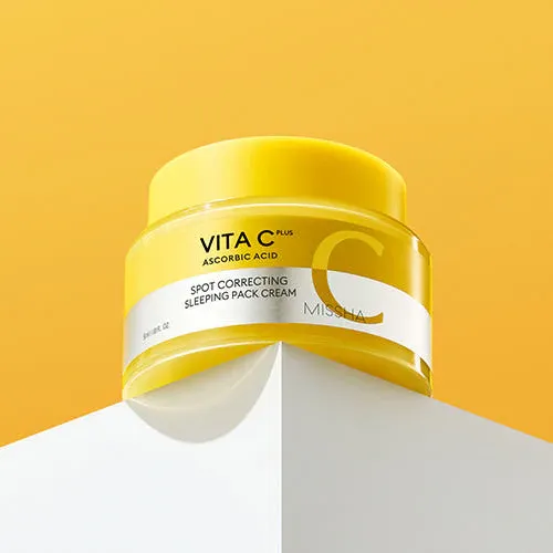 Осветляющий ночной крем от несовершенств с витамином С Missha Vita C Spot Correcting Sleeping Pack Cream Missha Vita C Spot Correcting Sleeping Pack Cream 3