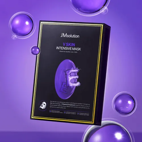 Питательная тканевая маска с витамином Е для сухой кожи JMsolution V Skin Intensive Mask JMsolution V Skin Intensive Mask 3