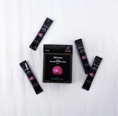 Антивозрастная ночная маска с муцином улитки JMsolution Active Pink Snail Sleeping Cream Prime JMsolution Active Pink Snail Sleeping Cream Prime 3