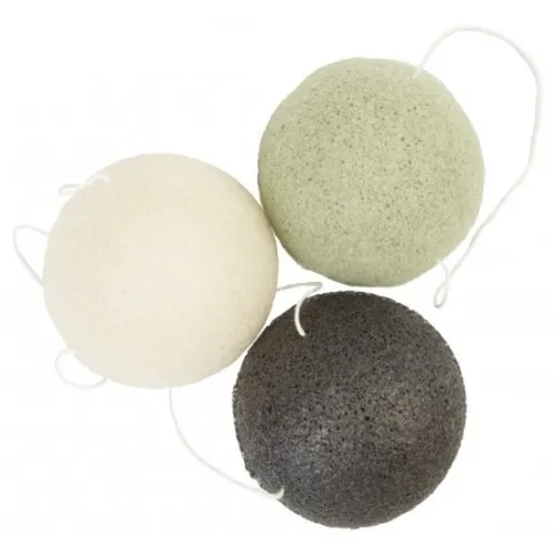 Спонж натуральный конняку для бережного очищения кожи и пор Singi Pure Konjac Sponge