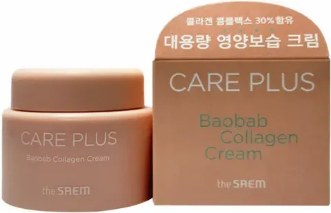 Подтягивающий крем с коллагеном и экстрактом баобаба The Saem Care Plus Baobab Collagen Cream The Saem Care Plus Baobab Collagen Cream 3