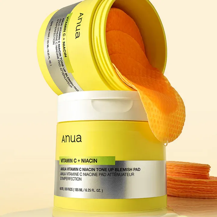 Пэды для выравнивания тона с витамином С и ниацинамидом Anua Vitamin C Niacin Tone Up Blemish Anua Vitamin C Niacin Tone Up Blemish 4