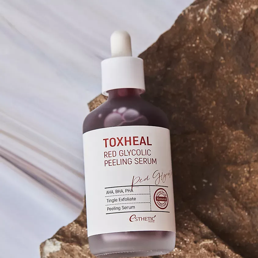 Пилинг-сыворотка с гликолевой кислотой Esthetic House Toxheal Red Glycolic Peeling Serum Esthetic House Toxheal Red Glycolic Peeling Serum 5