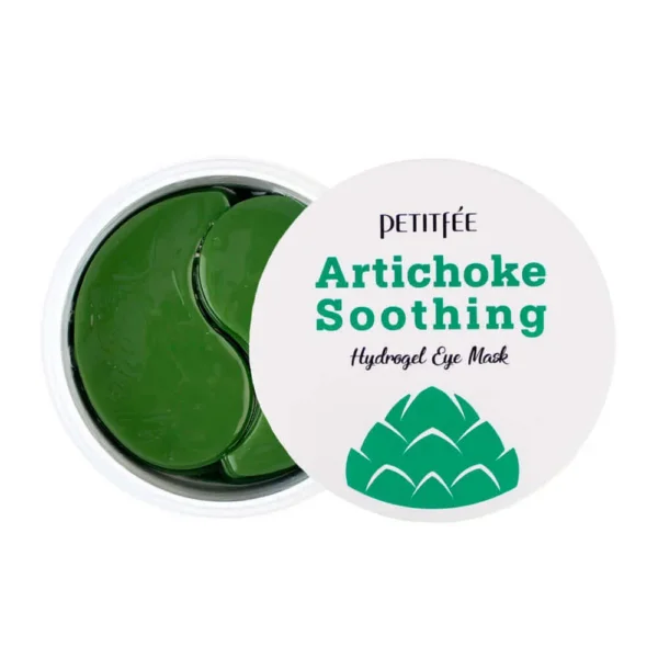 Противоотёчные гидрогелевые патчи с артишоком Petitfee Artichoke Soothing Hydrogel Eye Mask