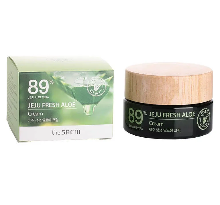 Увлажняющий крем для лица с алоэ The Saem Jeju Fresh Aloe Cream The Saem Jeju Fresh Aloe Cream 2