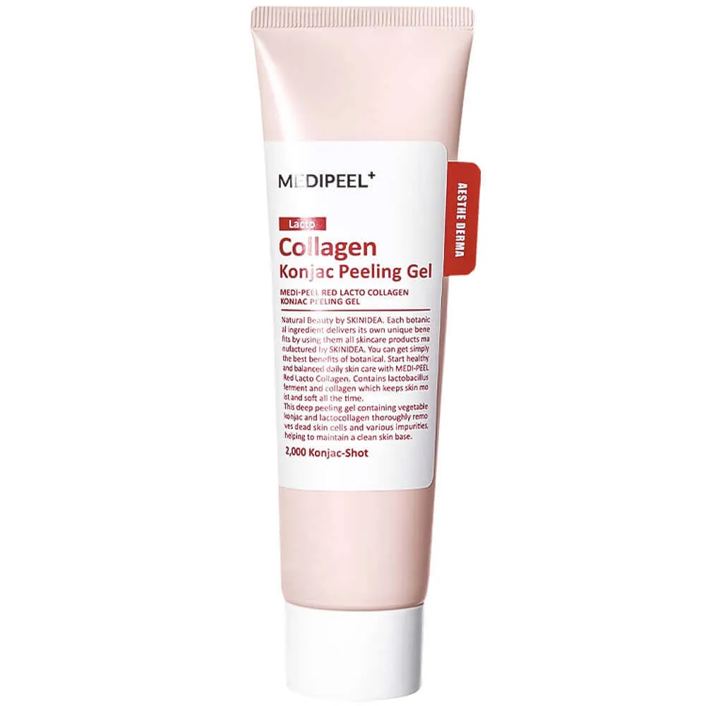 Пилинг-скатка для гладкости кожи с коллагеном MEDIPEEL Red Lacto Collagen Konjac Peeling Gel Пилинг-скатка для гладкости кожи с коллагеном MEDIPEEL Red Lacto Collagen Konjac Peeling Gel