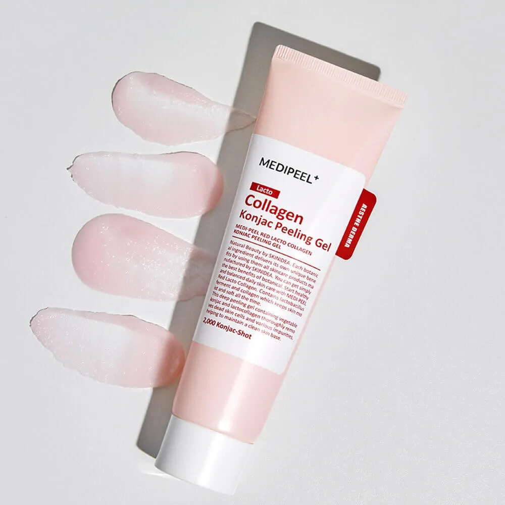 Пилинг-скатка для гладкости кожи с коллагеном MEDIPEEL Red Lacto Collagen Konjac Peeling Gel MEDIPEEL Red Lacto Collagen Konjac Peeling Gel 2