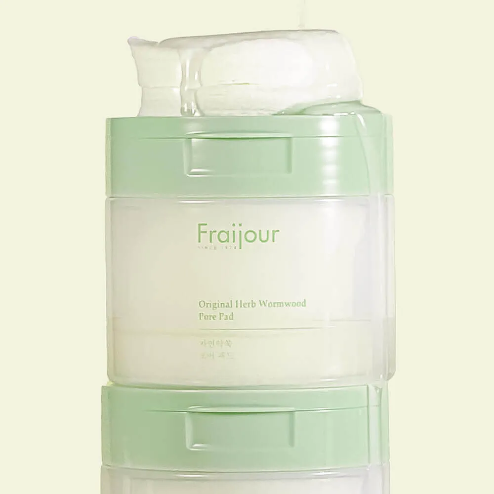 Пилинг-пэды с полынью и кислотами для сужения пор Fraijour Original Herb Wormwood Pore Pad Fraijour Original Herb Wormwood Pore Pad 5