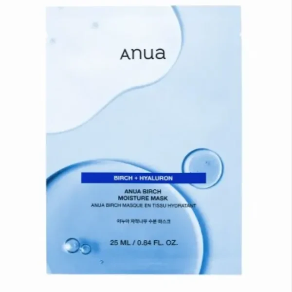 Увлажняющая тканевая маска с берёзовым соком Anua Birch Moisture Mask