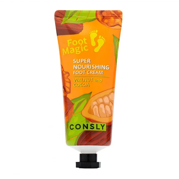 Оплата Крем для ног суперпитательный с грецким орехом и какао Consly Super Nourishing Foot Cream
