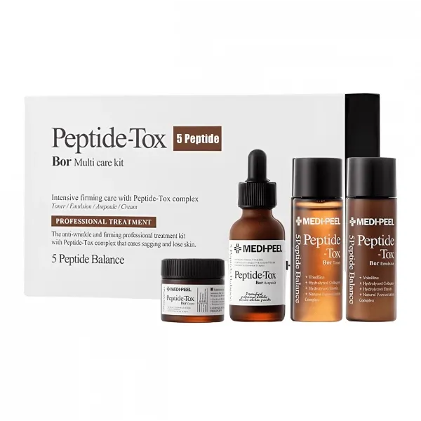 Лифтинг-набор с эффектом ботокса MEDIPEEL Peptide-Tox 5 Peptide Bor Multi Care Kit
