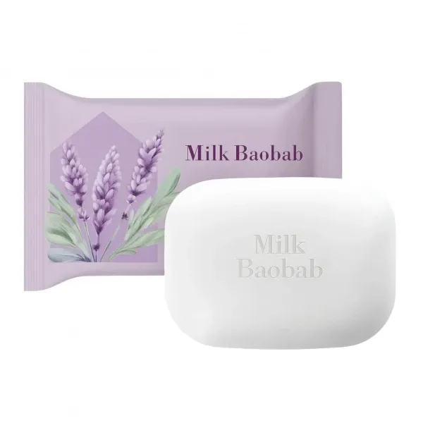 Натуральное крем-мыло с маслами и ароматом лаванды Milk Baobab Original Soap Lavender Garden