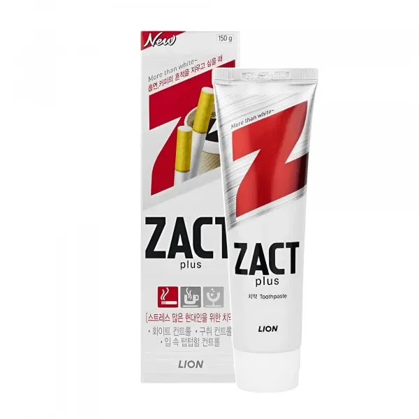 Оплата Отбеливающая зубная паста от табака и кофе Lion Zact Plus