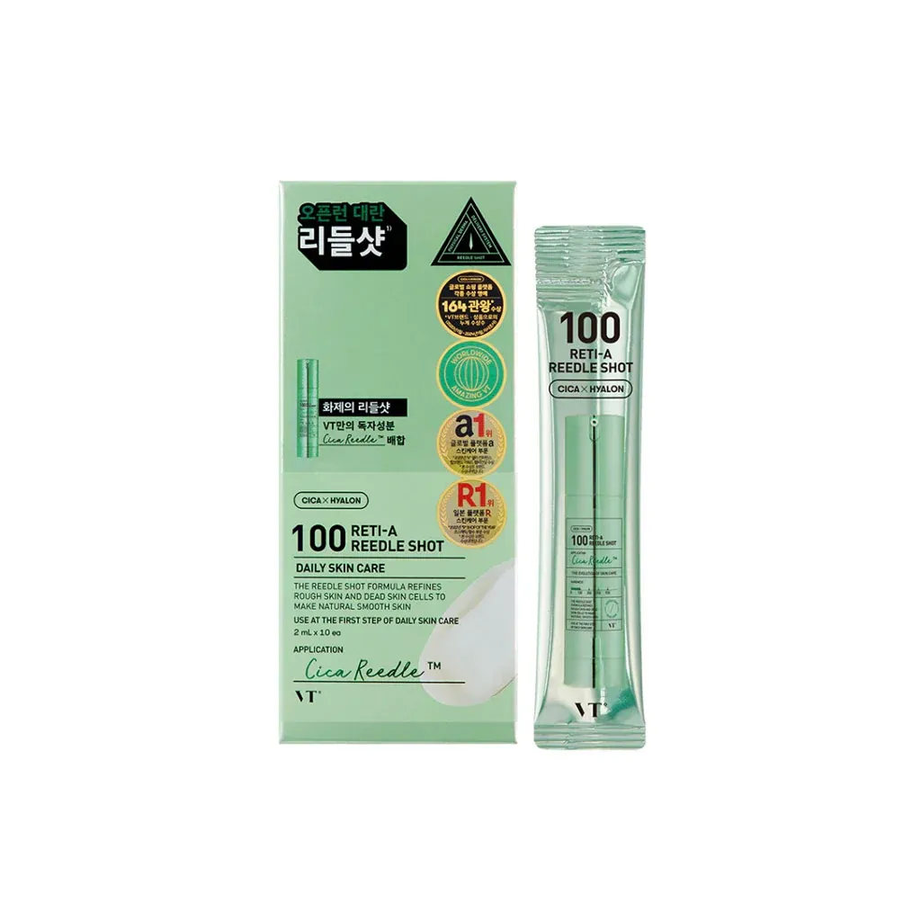Интенсивная бустер-сыворотка с микроиглами и ретинолом VT Cosmetics Reti-A Reedle Shot 100 VT Cosmetics Reti-A Reedle Shot 100 9