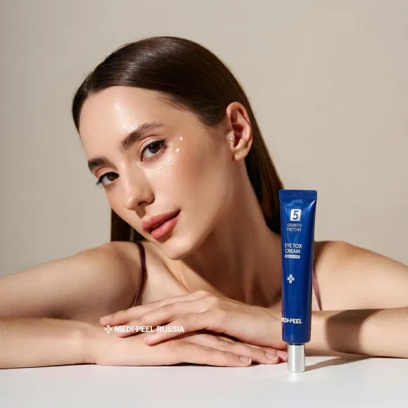Омолаживающий лифтинг-крем для век с пептидным комплексом MEDIPEEL 5 GF Eye Tox Cream MEDIPEEL 5 GF Eye Tox Cream 3