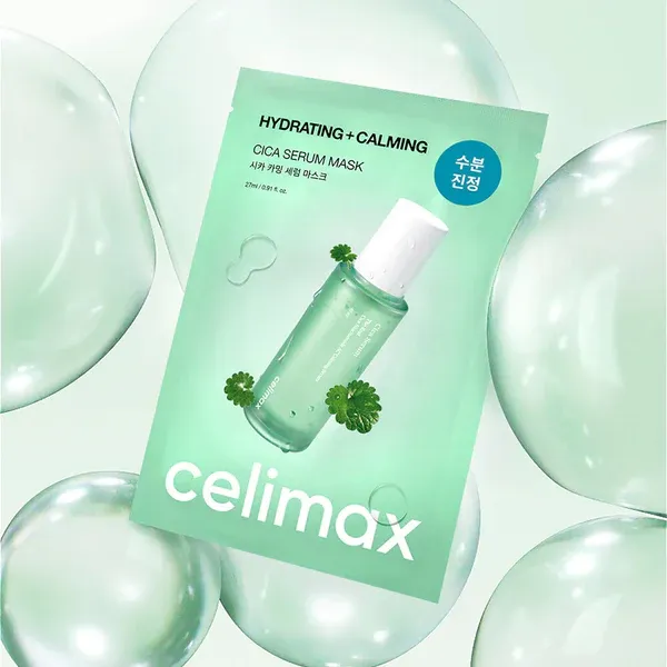 Успокаивающая тканевая маска с центеллой Celimax Hydrating+Calming Cica Serum Mask Celimax Hydrating+Calming Cica Serum Mask 5