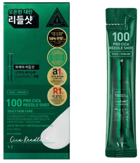 Бустер-сыворотка с микроиглами для чувствительной кожи VT Cosmetics Pro Cica Reedle Shot 100 VT Cosmetics Pro Cica Reedle Shot 100 3