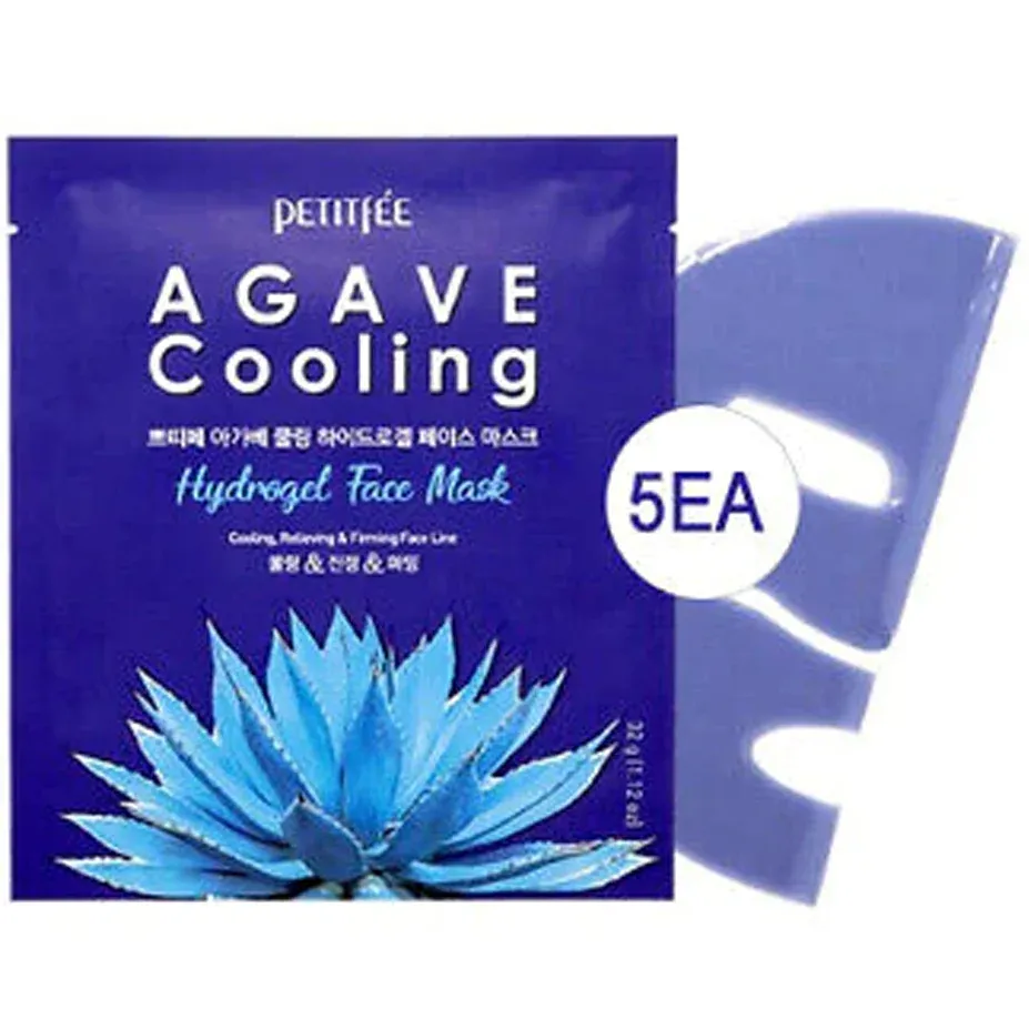 Охлаждающая гидрогелевая маска от отеков с экстрактом агавы Petitfee Agave Cooling Hydrogel Face Mask Petitfee Agave Cooling Hydrogel Face Mask 3
