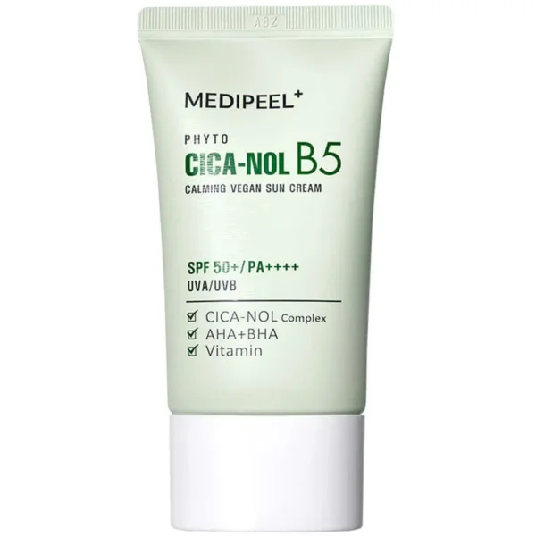 Успокаивающий солнцезащитный крем с центеллой и витаминами MEDIPEEL Phyto Cica-Nol B5 Calming Vegan Sun Cream SPF50+ PA++++