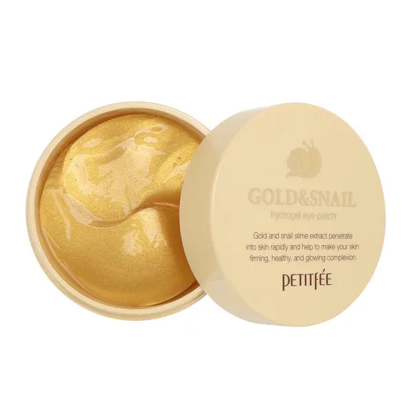 Антивозрастные гидрогелевые патчи для век с муцином улитки Petitfee Hydro Gel Eye Patch Gold & Snail