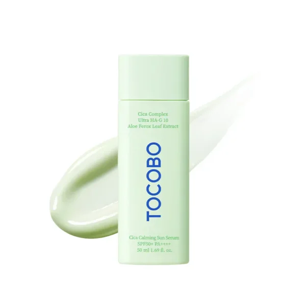 Успокаивающая солнцезащитная сыворотка с центеллой Tocobo Cica Calming Sun Serum SPF50+ PA++++