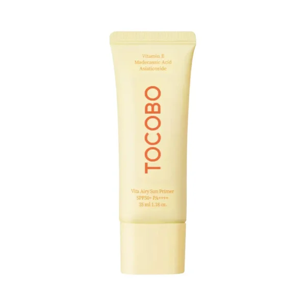 Солнцезащитный праймер для сужения пор и выравнивания тона Tocobo Vita Airy Sun Primer SPF50+ PA++++