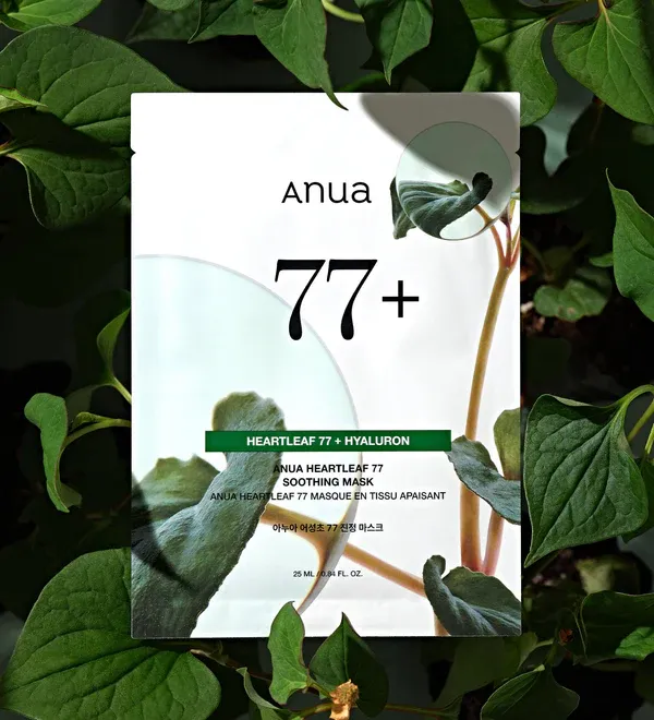 Восстанавливающая тканевая маска на основе хауттюйнии Anua Heartleaf 77% Soothing Sheet Mask Soothing Sheet Mask 2
