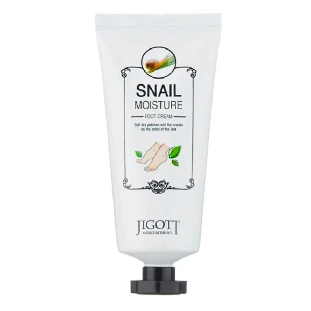 Смягчающий крем для ног с муцином улитки Jigott Snail Moisture Foot Cream Смягчающий крем для ног с муцином улитки Jigott Snail Moisture Foot Cream